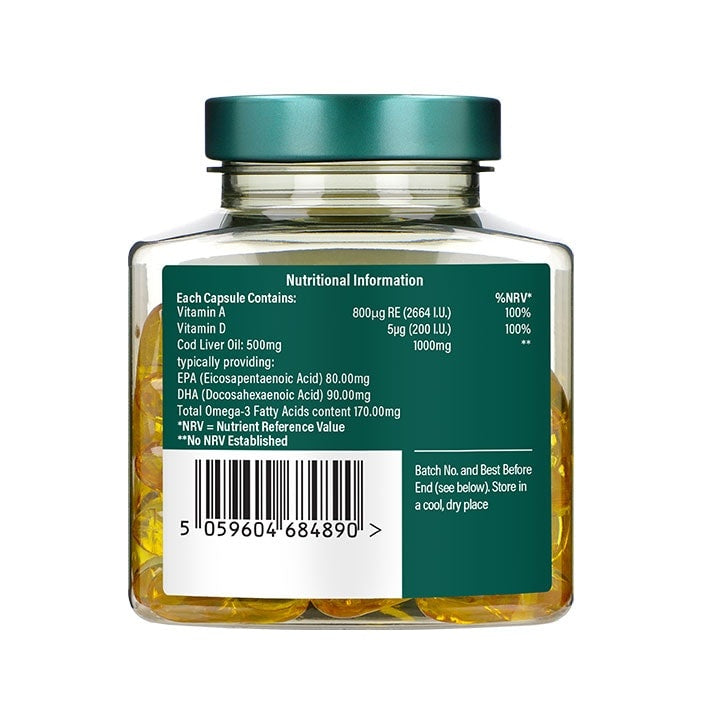 Cod Liver Oil 1000 mg - 60 Gel capsules