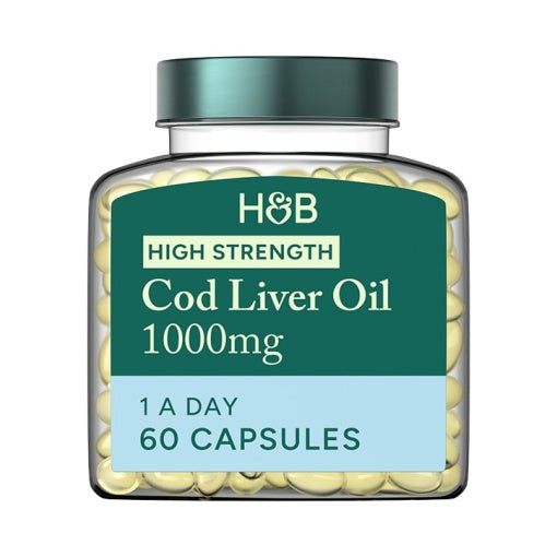 Cod Liver Oil 1000 mg - 60 Gel capsules