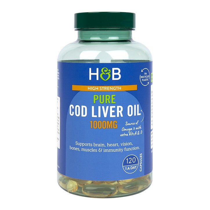 Cod Liver Oil 1000 mg - 120 Gel capsules
