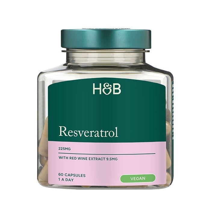 Resveratrol 250 mg s extraktem červeného vína 10 mg 60 tobolek Holland & Barrett