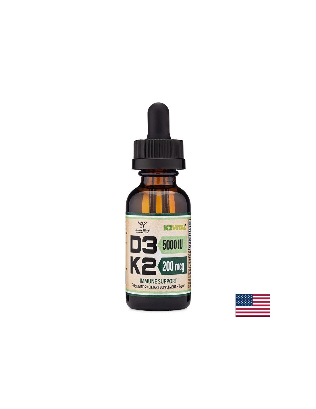 Péče o kosti - vitamin D3 5000 IU + K2 200 µg, kapky, 29,6 ml