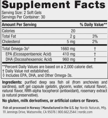 DHA Xtra 1660mg - 60 Gel capsules