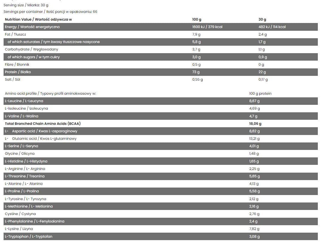 Diamantový hydrolyzovaný syrovátkový protein - 2000 gramů