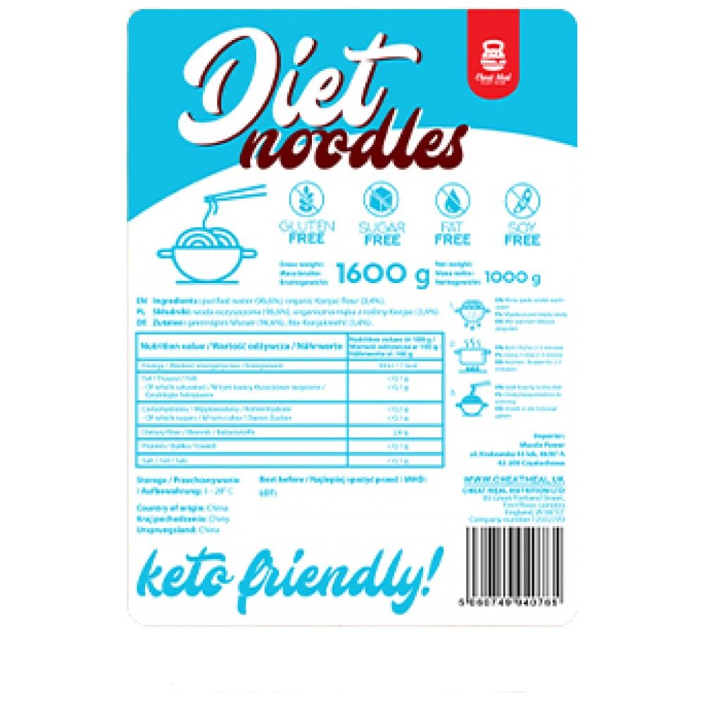 Dietní nudle / z Konjac - 1000 gramů
