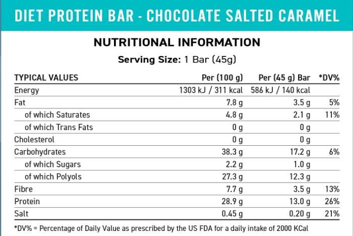 Diet Protein Bar - 12 x 45 grams