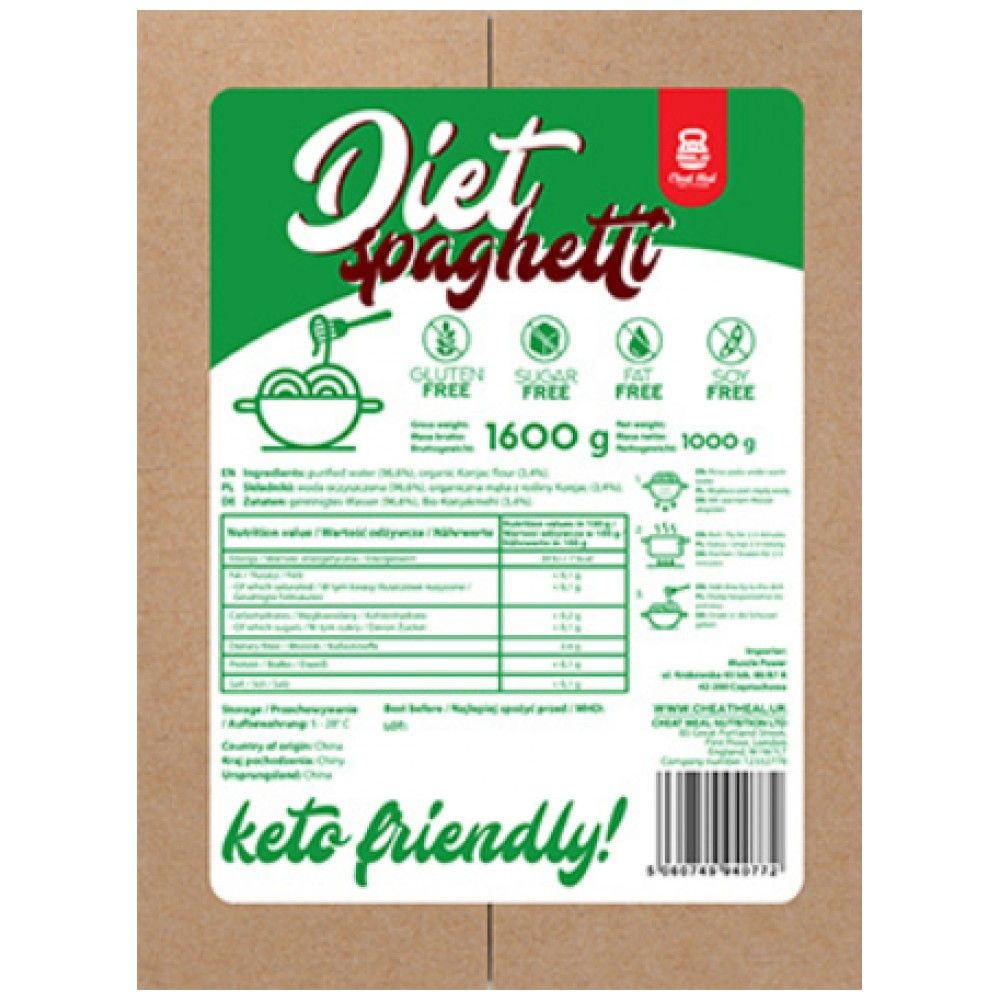 Diag Spaghetti | De Keto frëndlech Konjak - 1000 Gramm