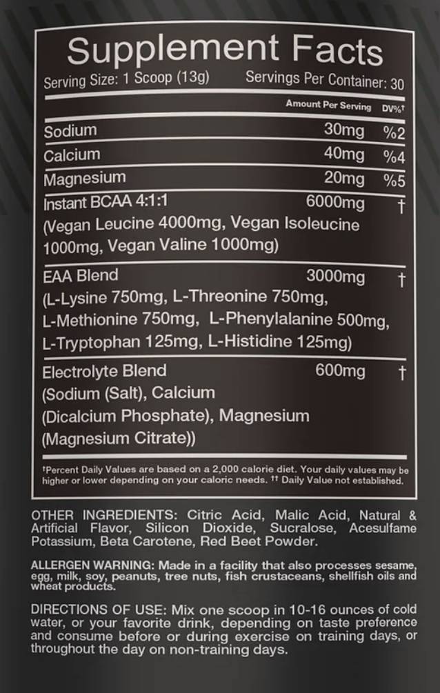 EAA Juice | with Electrolytes 390 grams