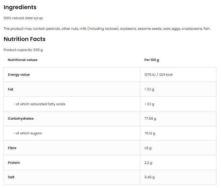 Date Syrup | Date syrup 500 ml