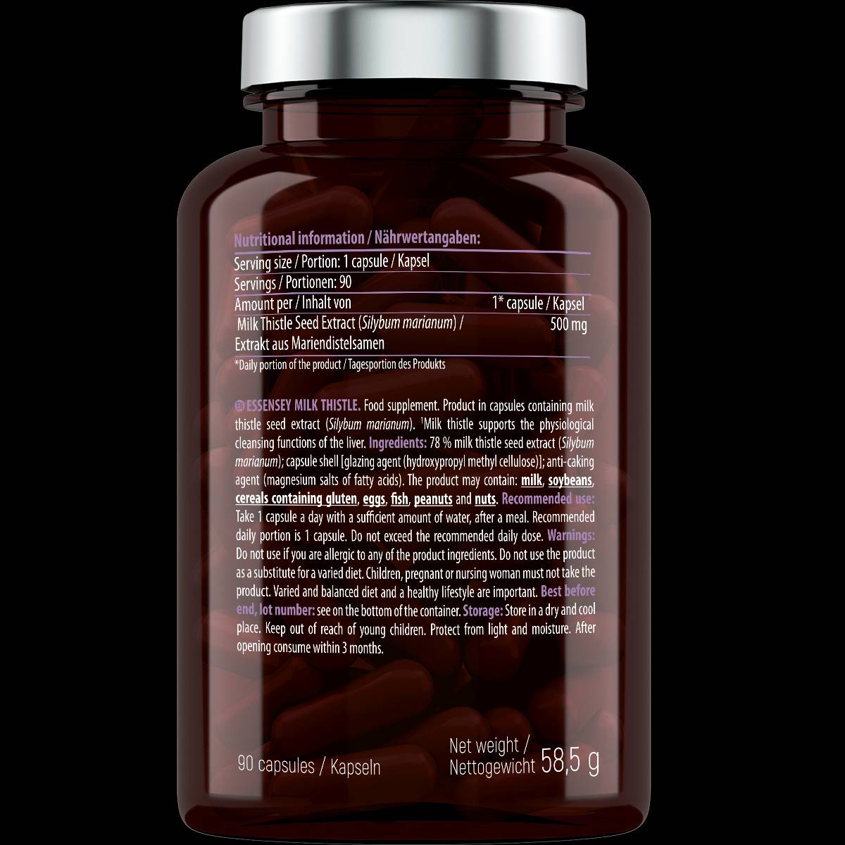 Milk Thistle 500 mg - 90 cápsulas
