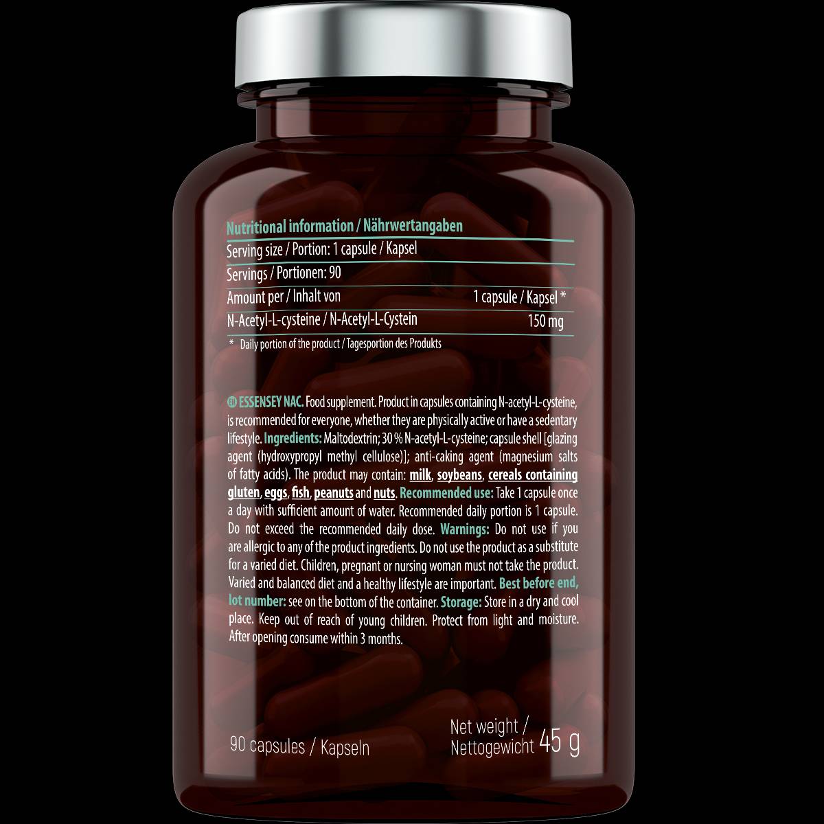 NAC 150 mg 90 capsules