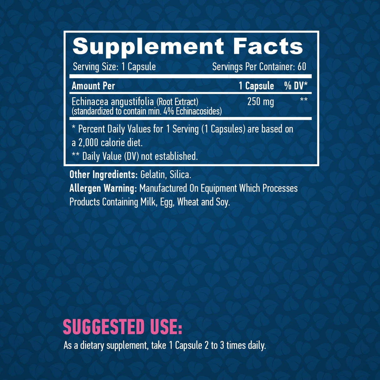 Echinacea 250 mg. / 60 czapek.
