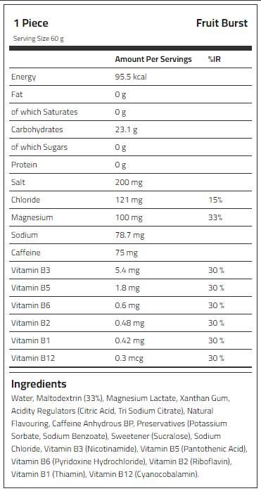 Endurance Sprint Isotonic Energy Gel + Cafeína - 20 x 60 gramos