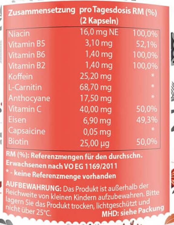 Energy Booster | with Vitamins & Caffeine - 60 capsules