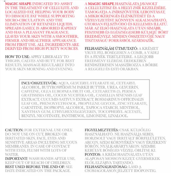 Anti -cellullite Crème - 200 ml