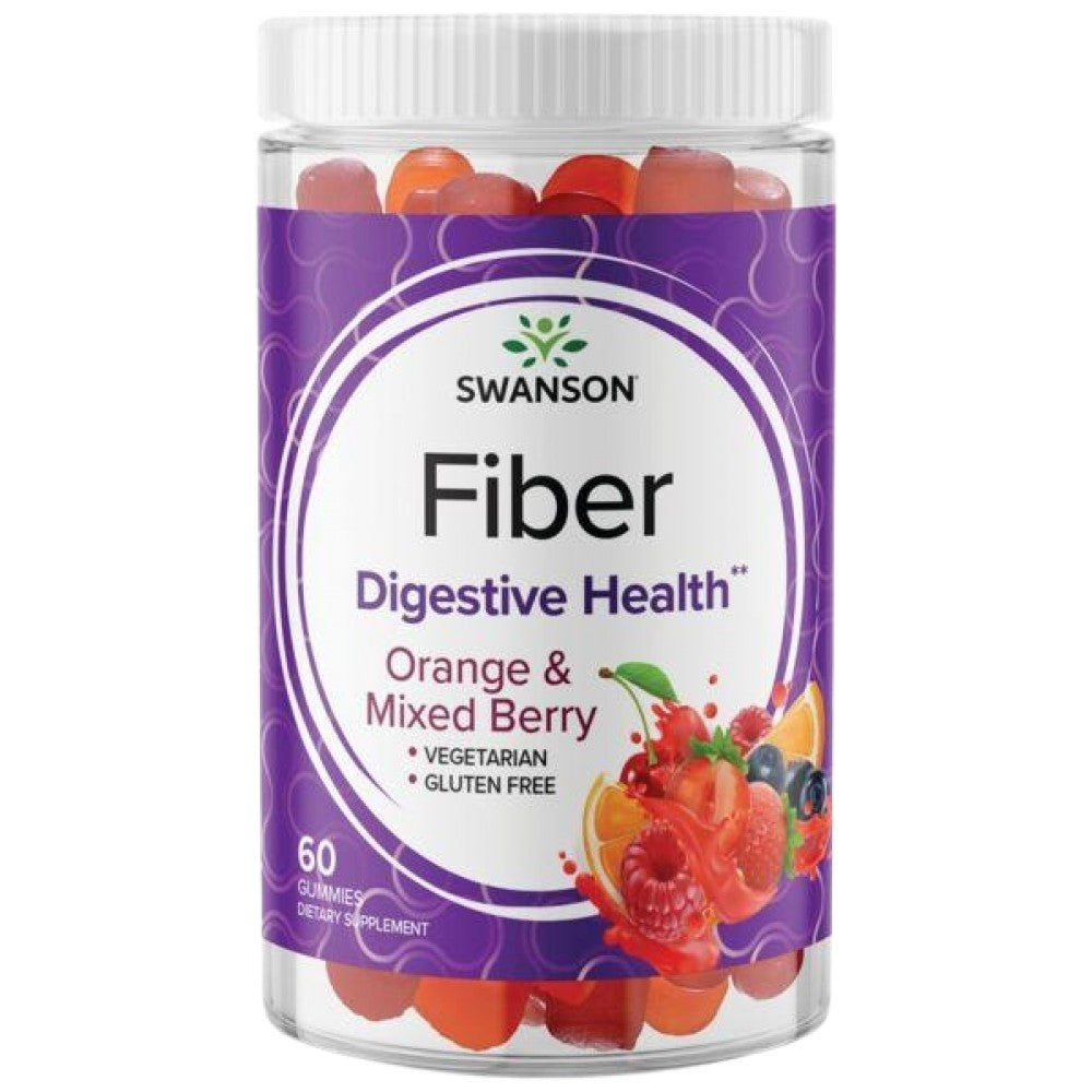 Fiber Gummies | Orange & Mix Berry - 60 Chewable Tablets