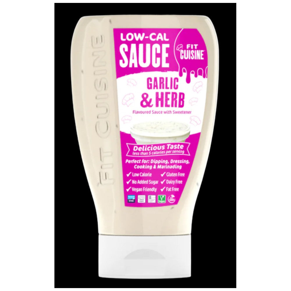 Fit Cuisine Low-Cal Sauce | Garlic & Herb - 425 ml