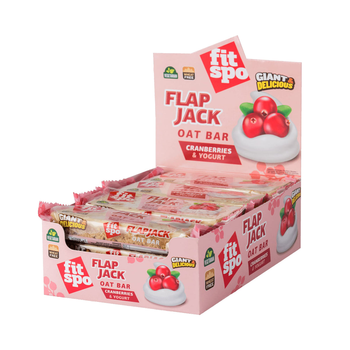 Flap Jack - Energy Oat Bar Cranberries and Yoghurt - 12 x 90 grams