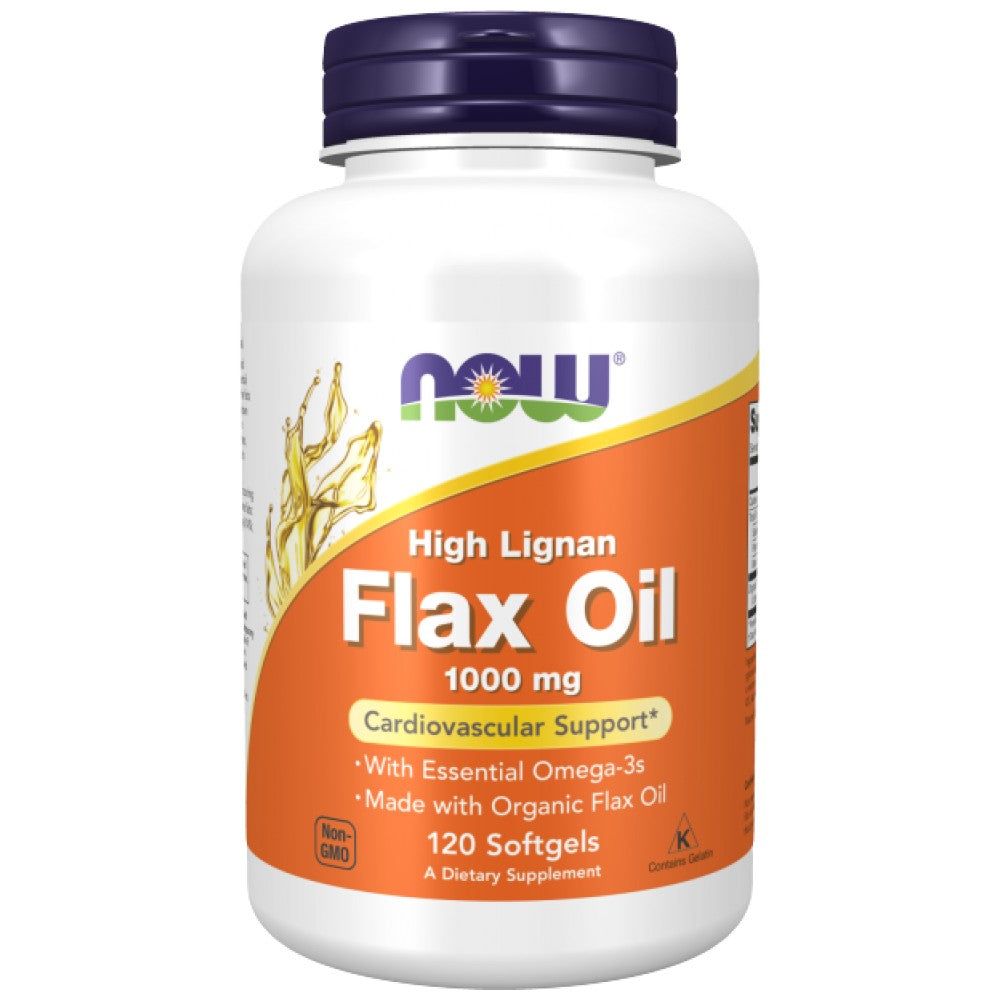 Flax Oil (High Lignan) 1000 mg - 120 Gel capsules