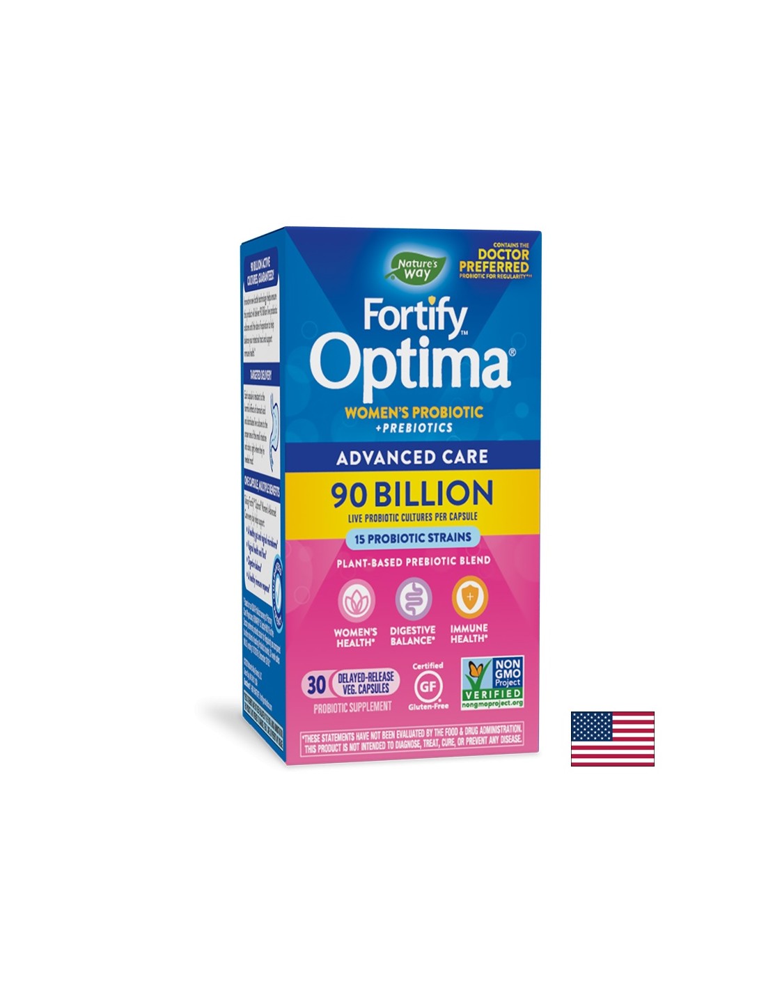 Fortify Optima Women's 90 mil millones de probióticos activos - 30 cápsulas