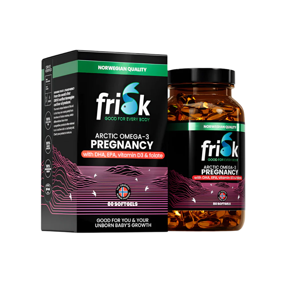 Arctic Pregnancy – Omega-3 for Pregnant Women – 100% Wild Cod from Norway – 80 Capsules