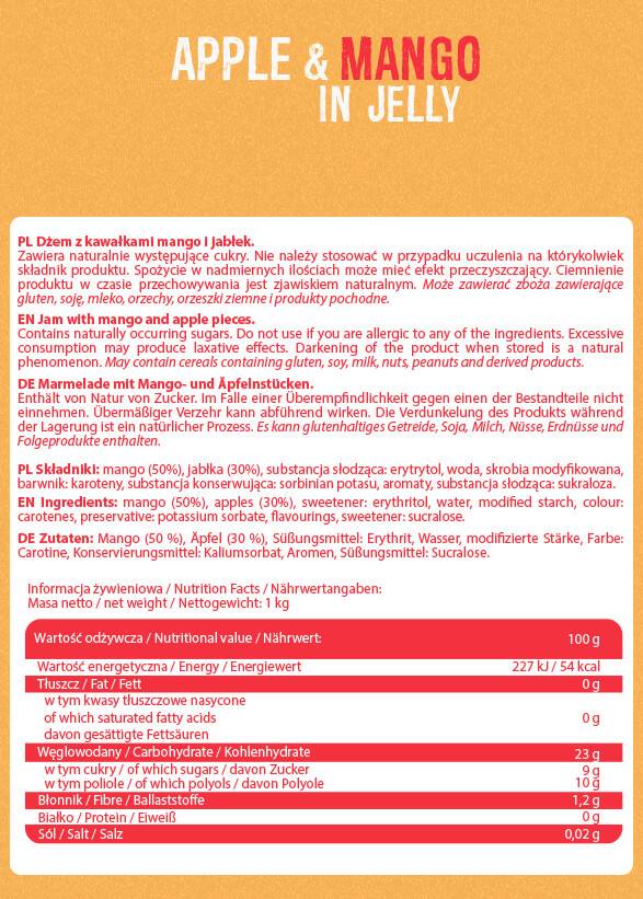 FLULOVE EM GELA | Apple & Mango - 1000 gramas