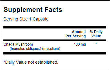 Full Spectrum Chaga Mushroom 400 mg - 60 capsules