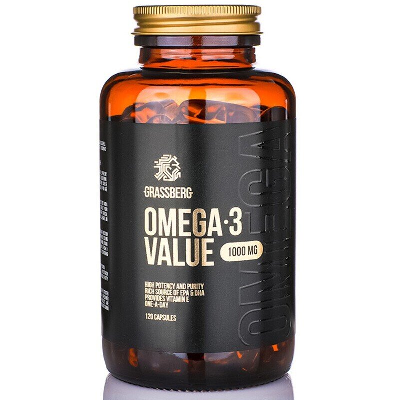Grassberg omega-3 valor 1000 mg 60 tapas