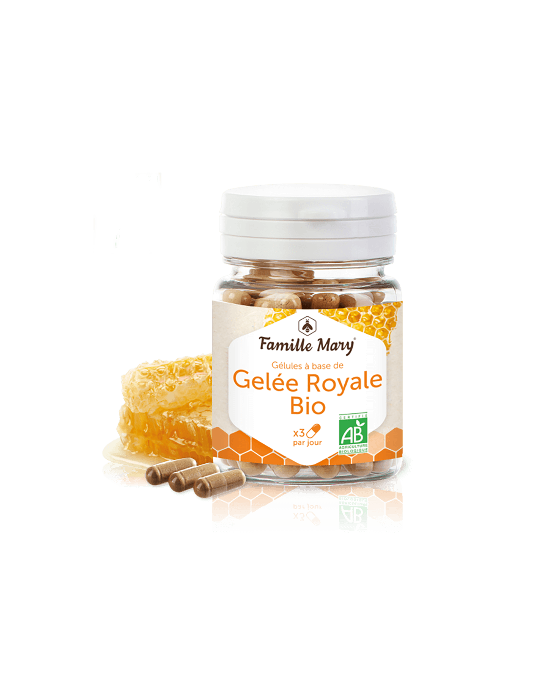 Gelée Royale Bio, 50 Famille Mary capsules