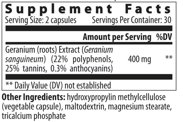 Geranium - 60 capsules