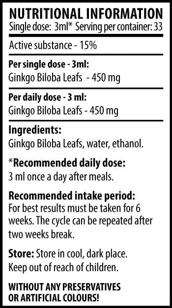 Ginkgo Biloba Max - 100 ml