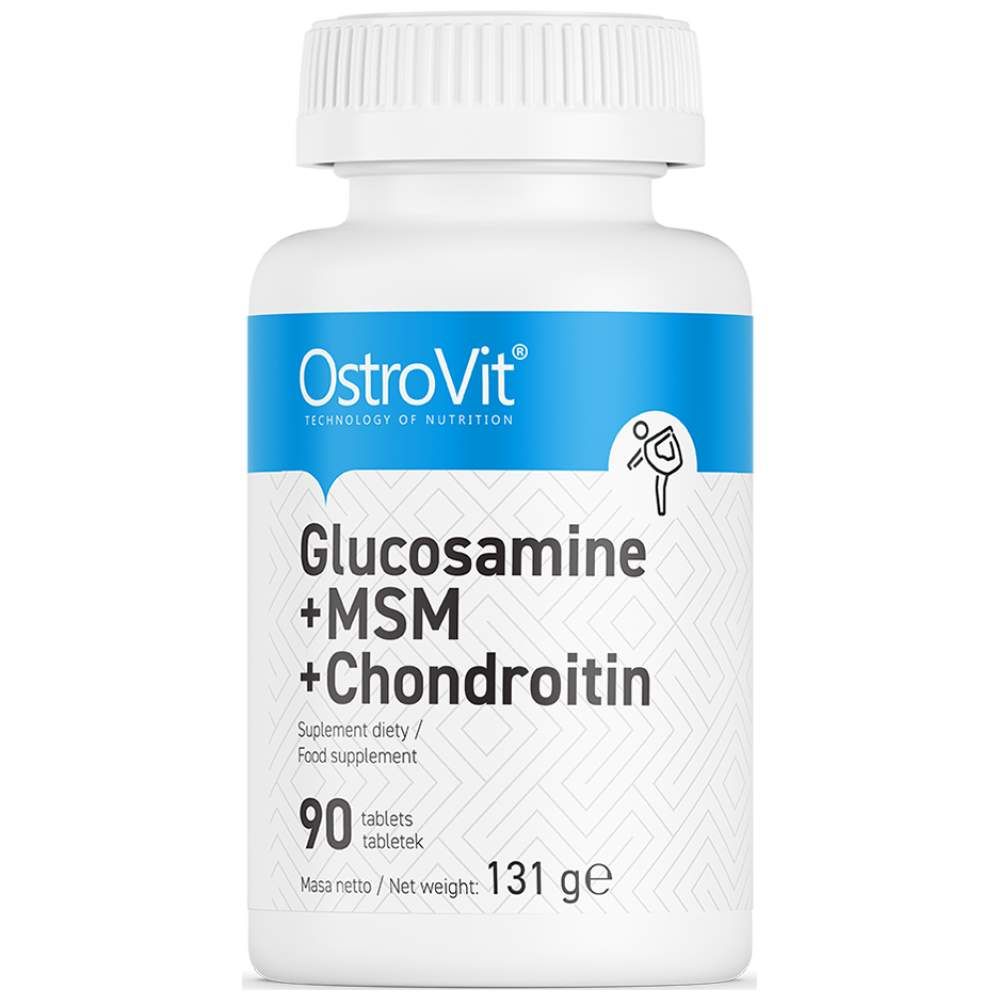 Glucosamina + MSM + condroitina - 90 tabletas