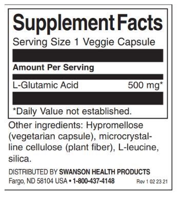Ácido glutámico 500 mg - 60 cápsulas