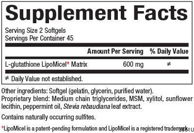 Glutathion Lipomicel Matrix 300 mg - 90 gel kapsle