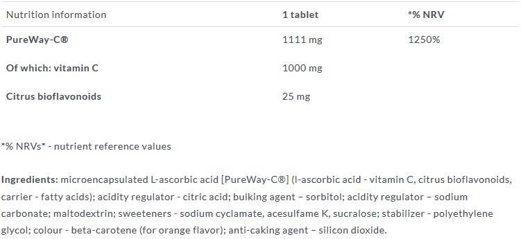 Auksinis vit C 1000/putojantis - 20 putojančių tablečių