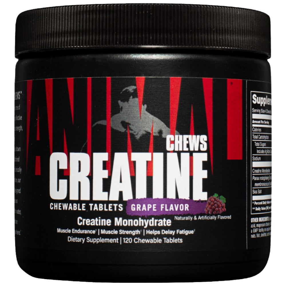 Animal Creatine Chews | S Astragin® - 120 žvýkací tablety