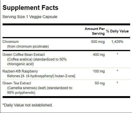 Green Coffee Complex 550.5 mg - 60 capsules
