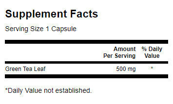Zelený čaj 500 mg - 30 tobolek
