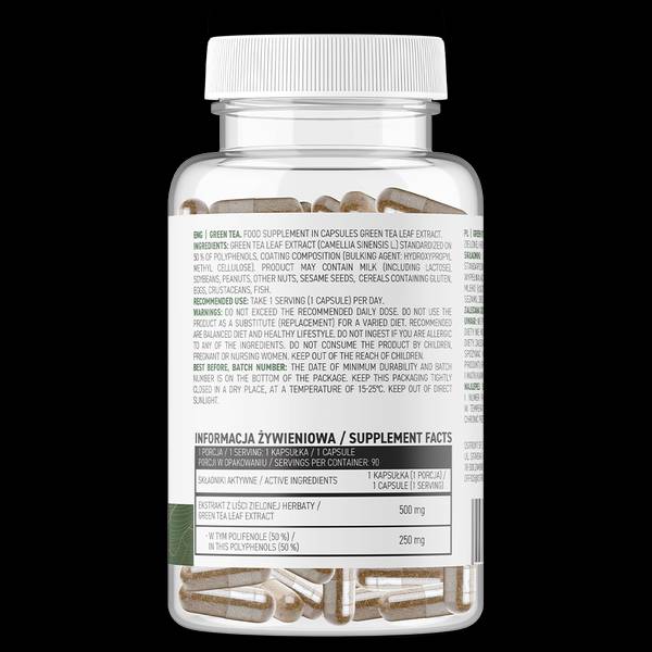 Groene thee 500 mg / groene 90 capsules