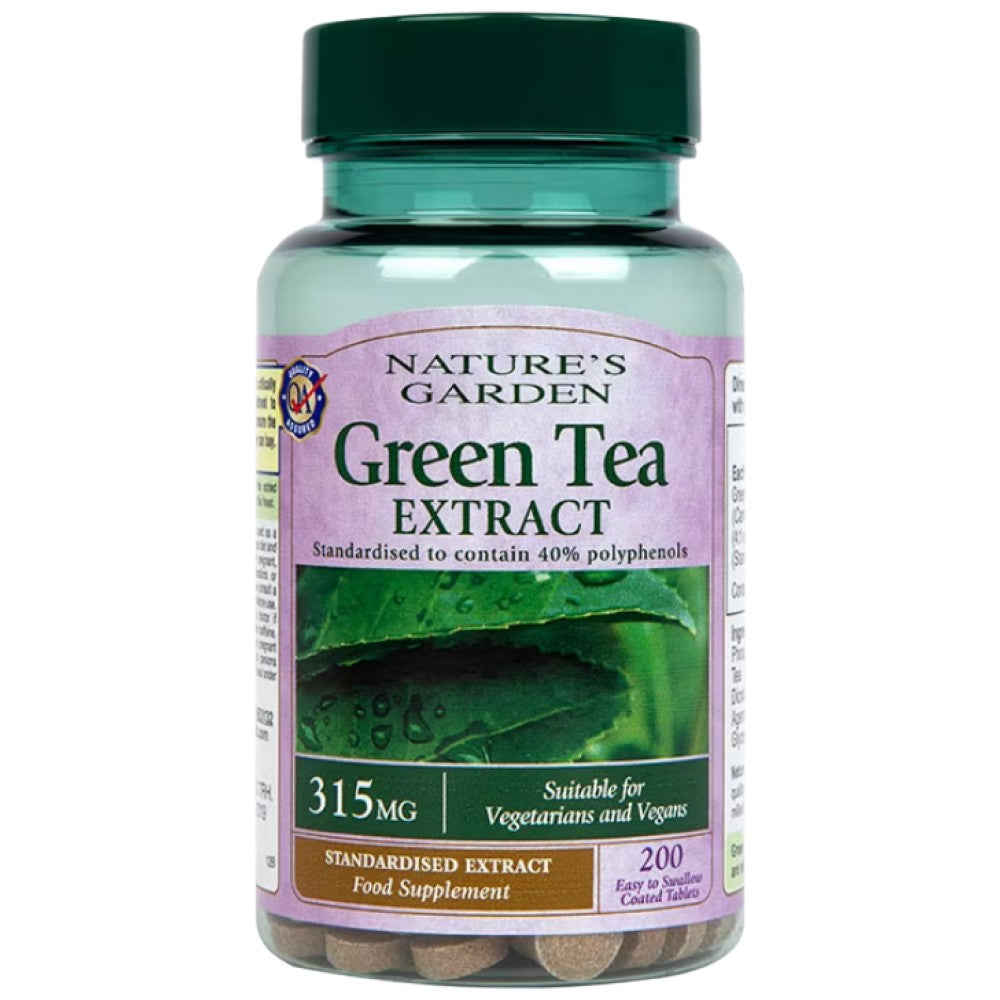 Green Tea Extract 315 mg | Nature's Garden - 200 Tablets