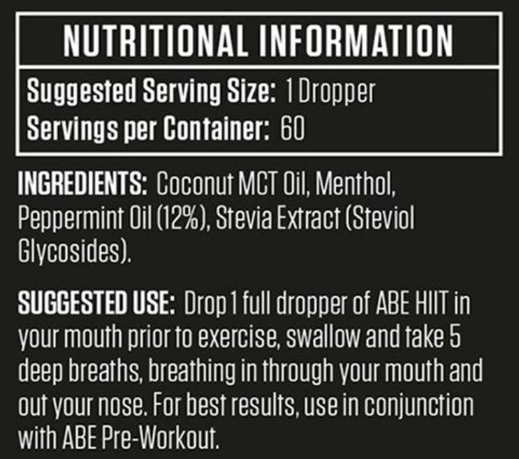HIIT Performance Drops | z MCT i Peppermint - 30 ml