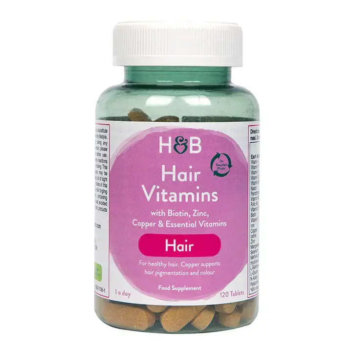 Vitaminas para cabello con colágeno (vitaminas para el cabello) 120 tabletas Holanda y Barrett