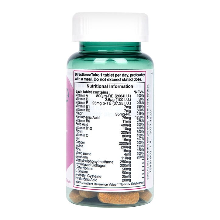 Vitamins for hair with collagen (Hair Vitamins) 60 tablets HOLLAND & BARRETT