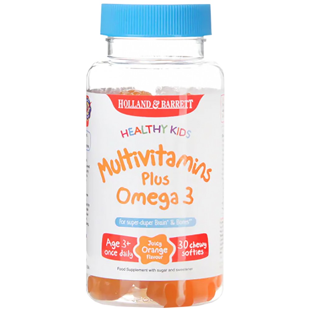 Healthy Kids / MultiVitamins Plus Omega 3 - 30 chewable tablets