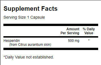 Hesperidin 500 mg - 60 capsules
