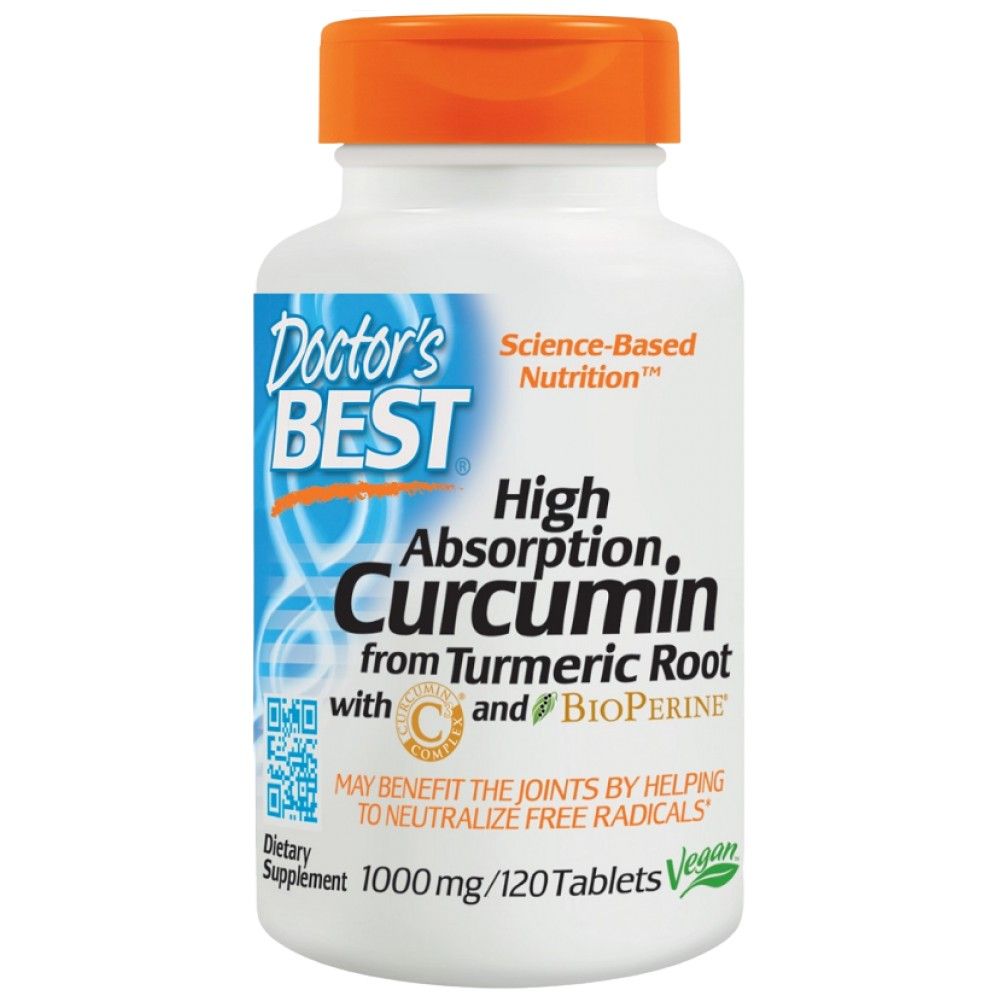 Curcumina de alta absorción 1000 mg | Con complejo C3 y bioperina - 120 tabletas