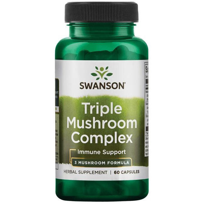 High-Potency Triple Mushroom Standardized Complex - 60 capsules