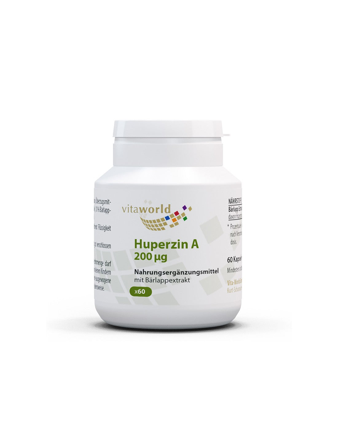 Gehiraktivitéit - Huperin a (Haperzin a), 200 μg x 60 Kapselen