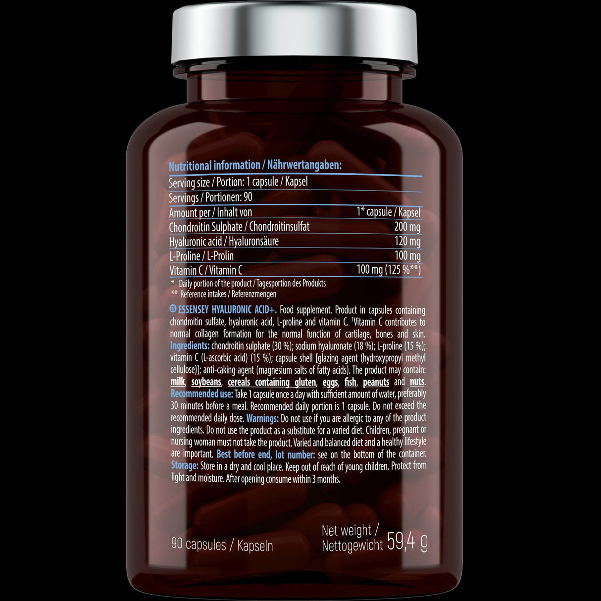 Hyaluronic Acid+ 120 mg - 90 capsules
