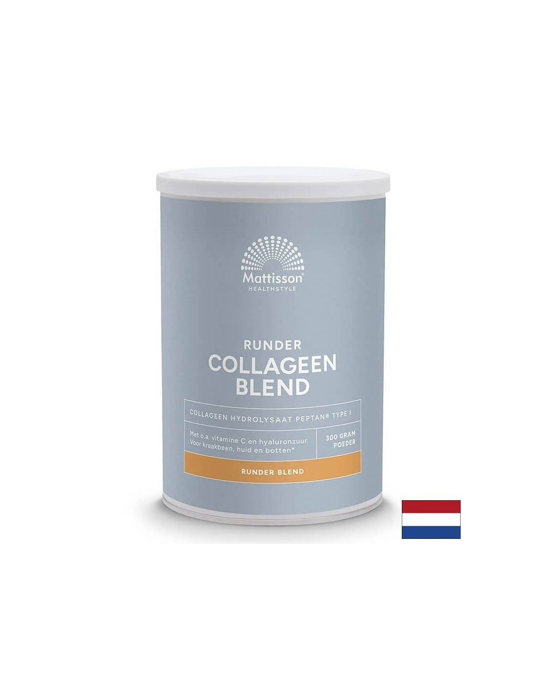 Bovine Collagen Type I with Calcium, Magnesium, MSM, Vitamin C and Hyaluronic Acid, 300g Vanilla Flavored Powder