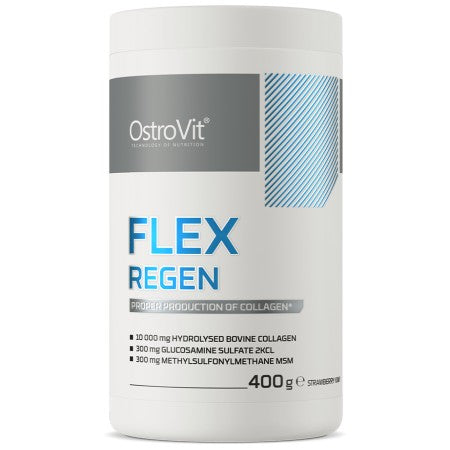 Flex Regen | Colágeno + glucosamina, condroitina, MSM, ácido hialurónico 400 gramos